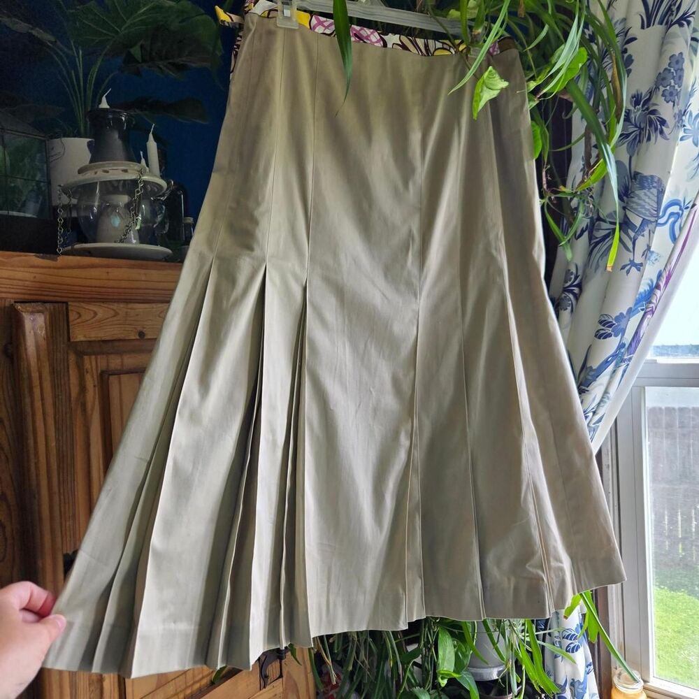 Harve Benard Women's Cotton Pleated Skirt